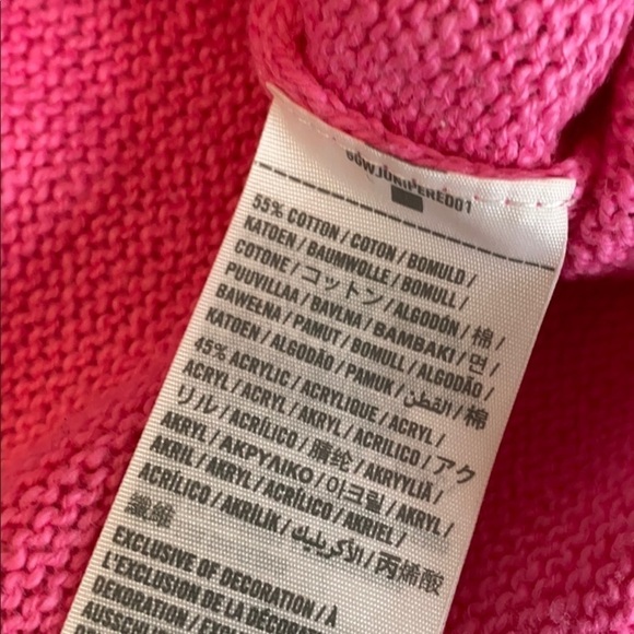 Abercrombie & Fitch pink cotton blend pullover size small - Picture 5 of 9
